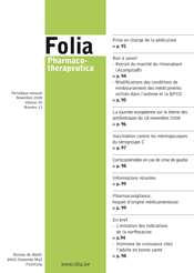 Folia Pharmacotherapeutica, 35, 11, 11-2008
